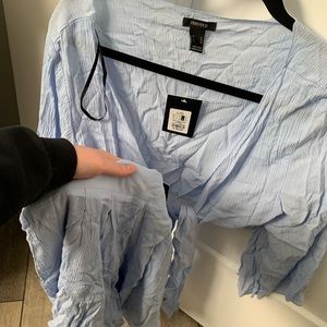 NWT forever 21 blue 2 piece set